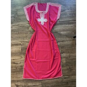 Vintage Pink‎ Kaftan Dress One Size
